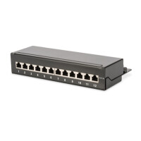 DIGITUS Desktop CAT 6A, Klasse EA Patch Panel, geschirmt,...