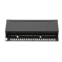 DIGITUS Desktop CAT 6A, Klasse EA Patch Panel, geschirmt,...