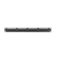 Lanberg PPU5-1024-B, RJ-45, Cat5, Cat5e, Schwarz, Metall, Rackeinbau, 1U