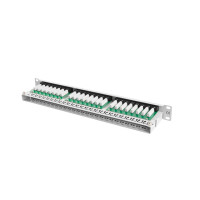 Lanberg PPU5-1048-S, RJ-45, Cat5,Cat5e, Grau, Rackeinbau, 1U, 445 mm