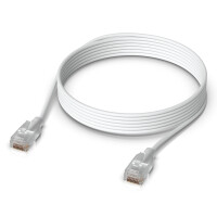 Ubiquiti UACC-Cable-Patch-EL-3M-W, 3 m, Cat6, RJ-45, RJ-45, Durchscheinend, Weiß