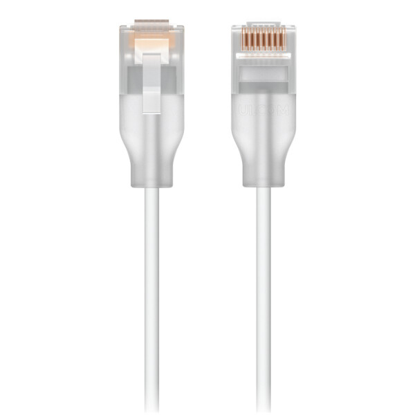 Ubiquiti UACC-Cable-Patch-EL-1M-W, 1 m, Cat6, RJ-45, RJ-45, Durchscheinend, Weiß