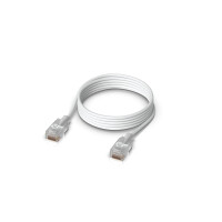 Ubiquiti UACC-Cable-Patch-EL-1M-W, 1 m, Cat6, RJ-45, RJ-45, Durchscheinend, Weiß