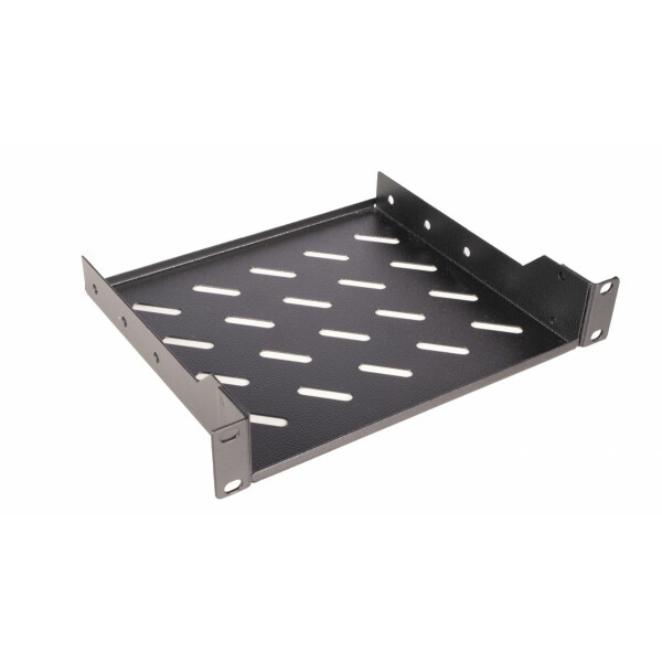 Equip Fester Fachboden 10, 1HE, 200mm, Schwarz, Regalboden, Schwarz, 1U, Türkei, 25,4 cm (10"), 255 mm