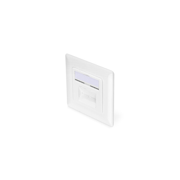 DIGITUS CAT 6A Klasse EA Netzwerkdose, designkompatibel, geschirmt, Unterputz