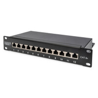 DIGITUS Cat.6A Patch Panel, geschirmt, 12-Port, 1HE,...