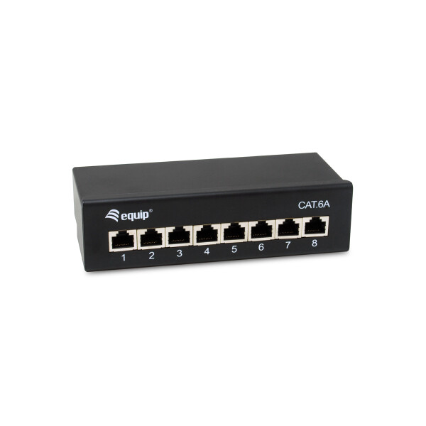 Equip 326621, 10GBase-T, 10 Gigabit Ethernet, 10000 Mbit/s, RJ-45, Cat6a, Schwarz