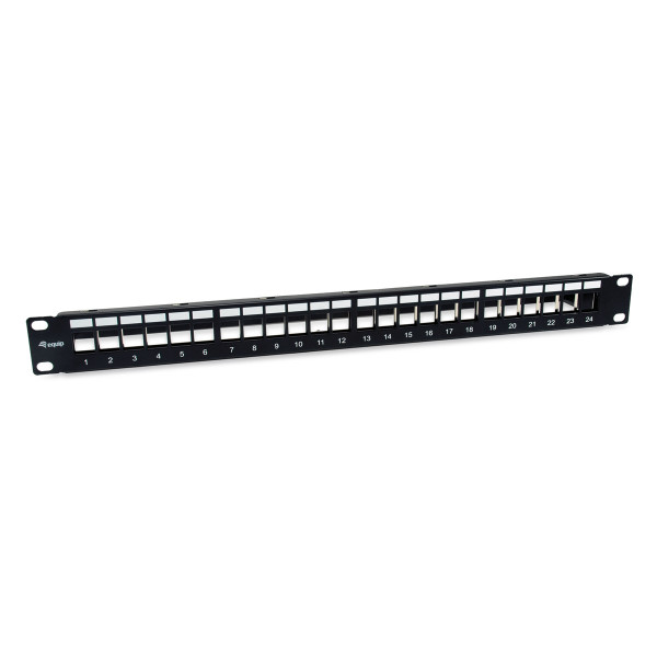 Equip 769327, Keystone, Schwarz, Metall, Rackeinbau, 1U, RoHS