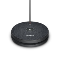 Yealink VCM36, Konferenzmikrofon, 6 m, Kabellos, Schwarz, 802.11b, 802.11g, Wi-Fi 4 (802.11n), Wi-Fi 5 (802.11ac), 128-bit AES, WPA-PSK, WPA2, WPA2-PSK