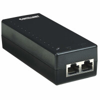 Intellinet PoE-Injektor, 1 Port, 48 V, IEEE 802.3af-konform, Schnelles Ethernet, 10,100 Mbit/s, IEEE 802.3, IEEE 802.3af, IEEE 802.3u, Cat5, Schwarz, SCP