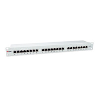 Equip 24-Ports Cat.6 Geschirmtes Patch Panel, Hellgrau,...