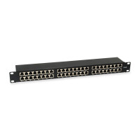 Equip 48-Port Cat.6 Geschirmtes Patch Panel, Schwarz,...