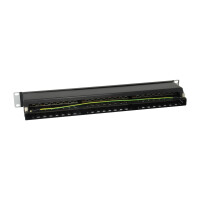 Equip 48-Port Cat.6 Geschirmtes Patch Panel, Schwarz,...