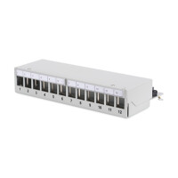 DIGITUS Modulares Desktop Patch Panel, geschirmt, 12-Port