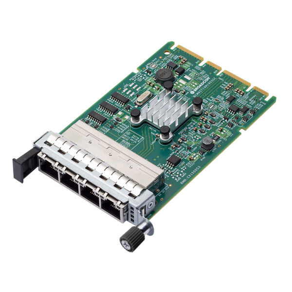 Brocade Broadcom N41T, PCIe, RJ-45, Männlich, PCIe 2.1, Grün, Passiv