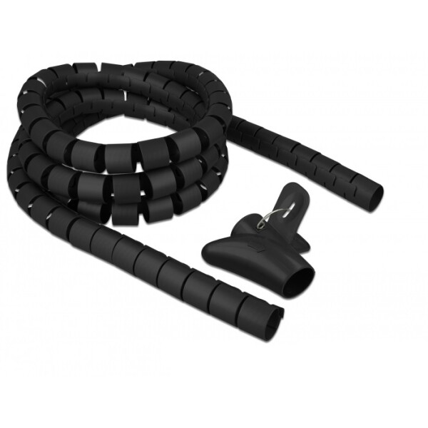 Delock 18837, Schwarz, Polyethylen, 2,5 cm