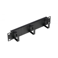 Equip EZMR-10-B, Kabelring, Schwarz, Metall, 1U, 25,4 cm (10"), 254 mm