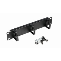 Equip EZMR-10-B, Kabelring, Schwarz, Metall, 1U, 25,4 cm (10"), 254 mm