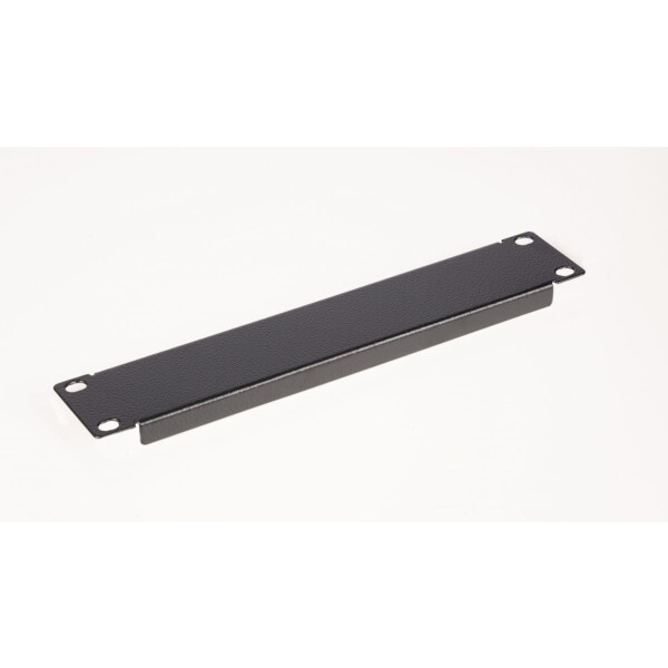 Equip EZBP-10-B, Blindplatte, Schwarz, Metall, 1U, 25,4 cm (10"), 254 mm