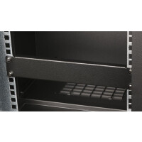 Equip EZBP-10-B, Blindplatte, Schwarz, Metall, 1U, 25,4...
