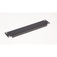 Equip EZBP-10-B, Blindplatte, Schwarz, Metall, 1U, 25,4 cm (10"), 254 mm