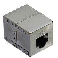 VALUE RJ-45 Kupplung geschirmt, Kat. 6, RJ-45, Silber,...