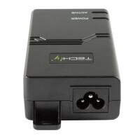 Techly I-SWHUB 3000STY, Gigabit Ethernet, 10,100,1000 Mbit/s, IEEE 802.3af, IEEE 802.3at, Schwarz, 100 m, CE, RoHS