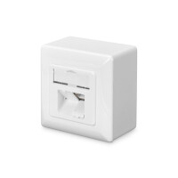 DIGITUS CAT 6, Klasse E, Datendose, Aufputz, geschirmt