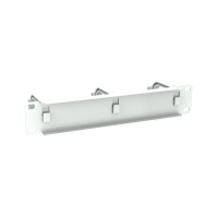 Equip 10" Kabelmanagement-Panel, 1HE, Hellgrau, Kabelmanagementtafel, Hellgrau, Kunststoff, Stahl, 1U, China, 25,4 mm