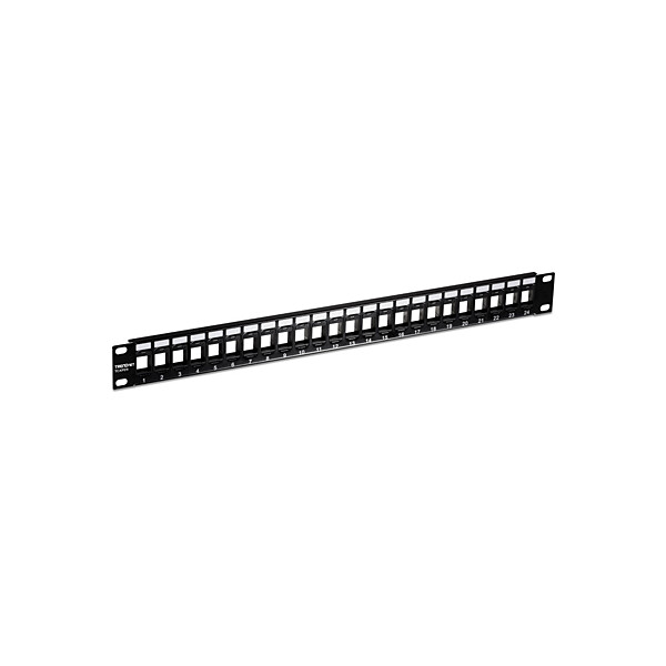 TRENDnet TC-KP24, Schwarz, Acrylnitril-Butadien-Styrol (ABS), SPCC, Rackeinbau, 1U, 483 mm, 45 mm
