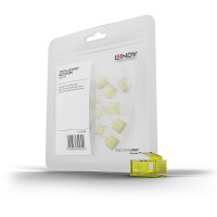 Lindy 40483, Schnittstellenblockierung, RJ-45, Gelb,...