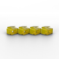 Lindy 40483, Schnittstellenblockierung, RJ-45, Gelb,...