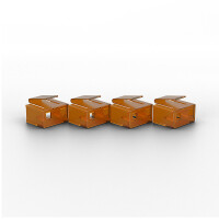 Lindy 40481, Schnittstellenblockierung, RJ-45, Orange,...