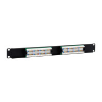 Equip 16-Port Cat.5e Ungeschirmtes Patch Panel, Black,...