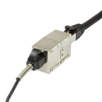 LogiLink NP0058, Flach, Metallisch, RJ-45, RJ-45, Weiblich, Weiblich