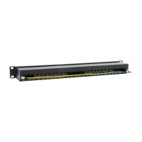 Equip Cat.6 Geschirmtes Patch Panel, Schwarz,...