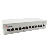 Equip 12-Port Cat.6 Desktop Patch Panel, Hellgrau,...