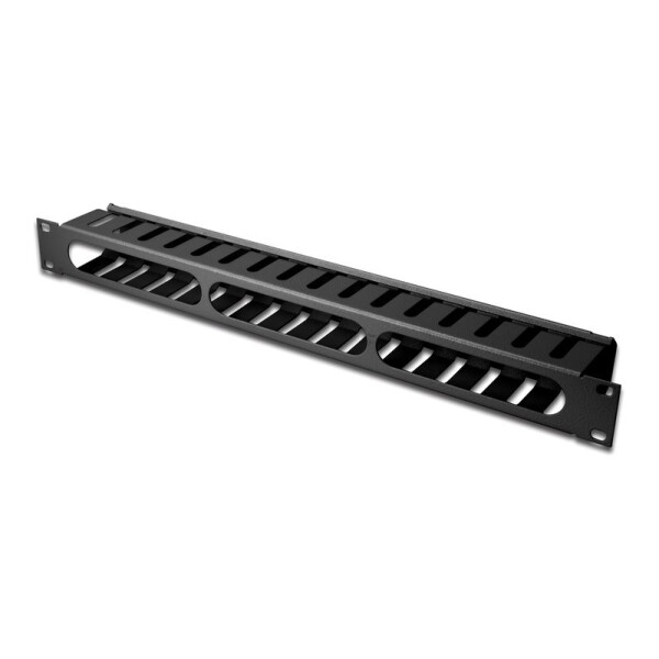 Equip 19 "Rack Mount Kabel Management Panel, Schwarz, Kabelmanagementtafel, Schwarz, Stahl, 1U, China, 70 mm