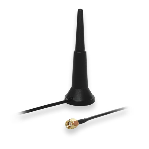 Teltonika PR1KRD30, 3 dBi, 2.4-2.5/5.1-5.95 GHz, 50 Ohm, RP-SMA, Männlich, Vertikale Polarisation