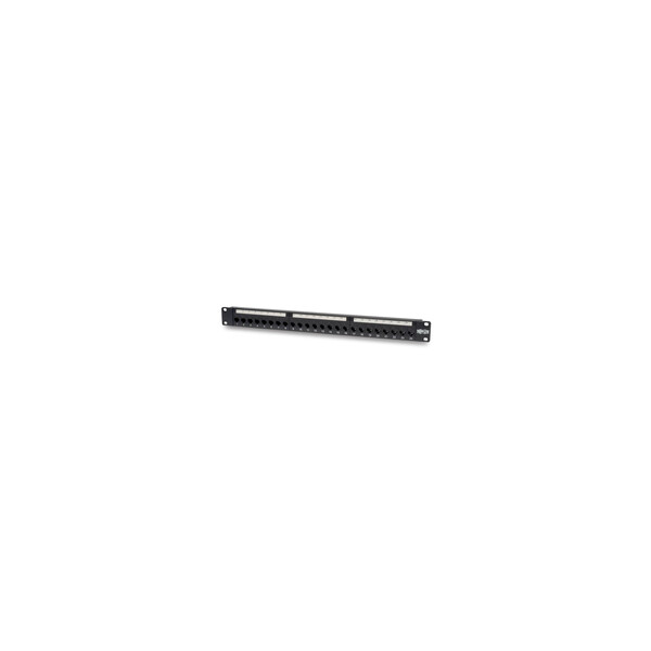 Tripp N254-024 1-HE Cat6/Cat5 Durchführungs-Patch Panel mit 24 Anschlüssen zur Rack-Montage - RJ45-Ethernet - TAA - RJ-45 - Schwarz - Stahl - Rackeinbau - 1U - RoHS
