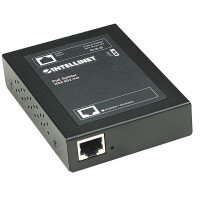 Intellinet PoE+ Splitter, IEEE802.3at mit 5 / 7,5 / 9 / 12 V DC Ausgangsspannung, IEEE 802.3, IEEE 802.3af, IEEE 802.3at, IEEE 802.3u, 10Base-T, 100Base-TX, Cat5, Schwarz, Metall, FCC Class A, CE