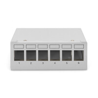 DIGITUS Modulares Desktop Patch Panel, geschirmt, 6-Port
