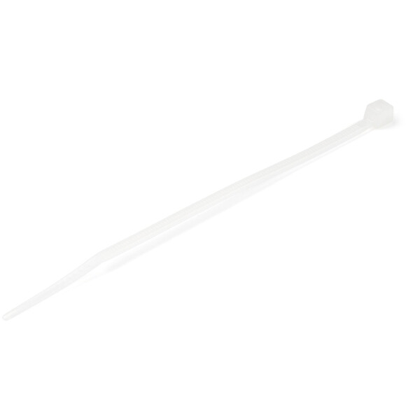 StarTech.com Kabelbinder 100x2 mm - Selbstsichernde Nylon-Kabelbinder mit Gebogener Spitze, Bündeldurchmesser bis zum 22 mm , 8 kg Zugfestigkeit, 94V-2/UL, 100 Stück - Weiß, Lösbarer Kabelbinder, Nylon, Kunststoff, Weiß, 2,2 cm, V2, -40 - 85 °C