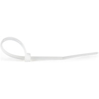 StarTech.com Kabelbinder 100x2 mm - Selbstsichernde Nylon-Kabelbinder mit Gebogener Spitze, Bündeldurchmesser bis zum 22 mm , 8 kg Zugfestigkeit, 94V-2/UL, 1000 Stück - Weiß, Lösbarer Kabelbinder, Nylon, Kunststoff, Weiß, 2,2 cm, V2, -40 - 85 °C