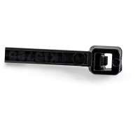 StarTech.com Kabelbinder 150x3 mm - Selbstsichernde Nylon-Kabelbinder mit Gebogener Spitze, Bündeldurchmesser bis zum 39 mm , 18 kg Zugfestigkeit, 94V-2/UL, 100 Stück - Schwarz, Lösbarer Kabelbinder, Nylon, Kunststoff, Schwarz, 3,6 cm, V2, -40 - 85 °C