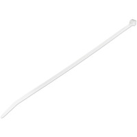 StarTech.com 25 cm Kabelbinder - 4 mm breit, 68 mm Bündeldurchmesser, 22 kg Zugfestigkeit, selbstsichernde Nylon-Kabelbinder mit gebogener Spitze, 94V-2/UL geprüft, weiß, 1000 Stück, Lösbarer Kabelbinder, Nylon, Kunststoff, Weiß, 6,8 cm, V2, -40 - 85 °C
