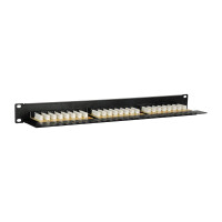 Equip 24-Port Cat.6 Ungeschirmtes Patch Panel, Schwarz,...