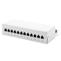 DIGITUS Desktop CAT 6A, Klasse EA Patch Panel, geschirmt,...