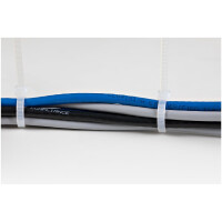 StarTech.com Kabelbinder - 203x4 mm, 22 kg Zugfestigkeit, selbstsichernde Nylon-Kabelbinder mit gebogener Spitze, 94V-2/UL, weiß, 100 Stück, Lösbarer Kabelbinder, Nylon, Kunststoff, Weiß, 4 cm, V2, -40 - 85 °C