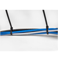 StarTech.com Kabelbinder - 203x4 mm, selbstsichernde Nylon-Kabelbinder mit gebogener Spitze, 22 kg Zugfestigkeit, 94V-2/UL, schwarz, 100 Stück, Lösbarer Kabelbinder, Nylon, Kunststoff, Schwarz, 4 cm, V2, -40 - 85 °C